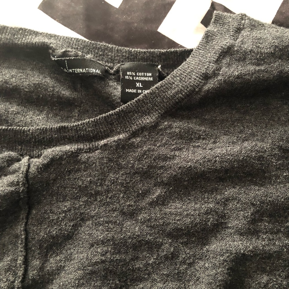 Gray sweater